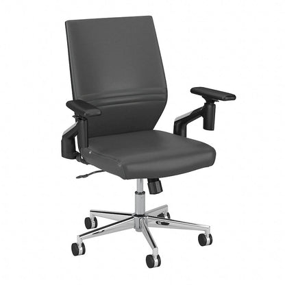 Cabot Mid Back Leather Office Chair by Bush Furniture