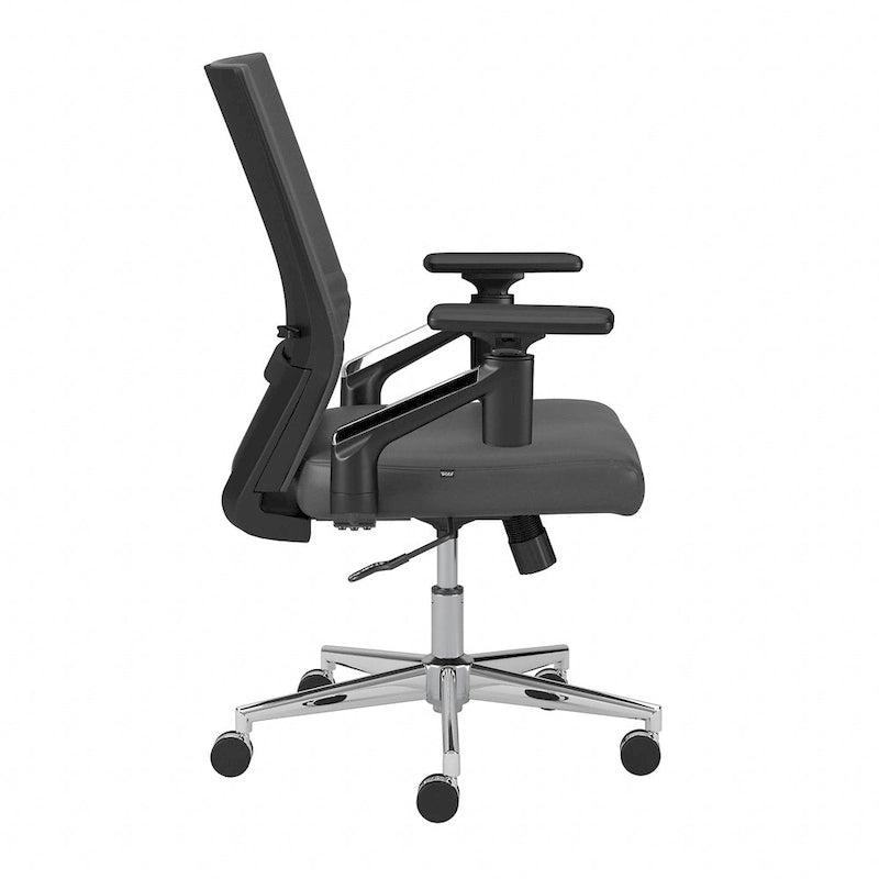 Cabot Mid Back Leather Office Chair by Bush Furniture