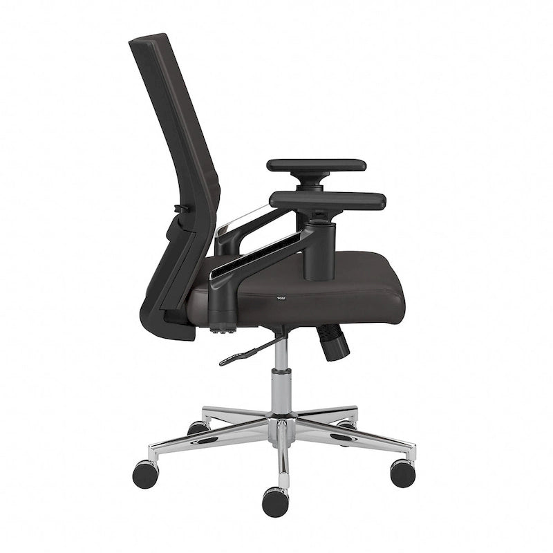 Cabot Mid Back Leather Office Chair by Bush Furniture